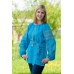 Embroidered blouse "Turqoise Flirt"